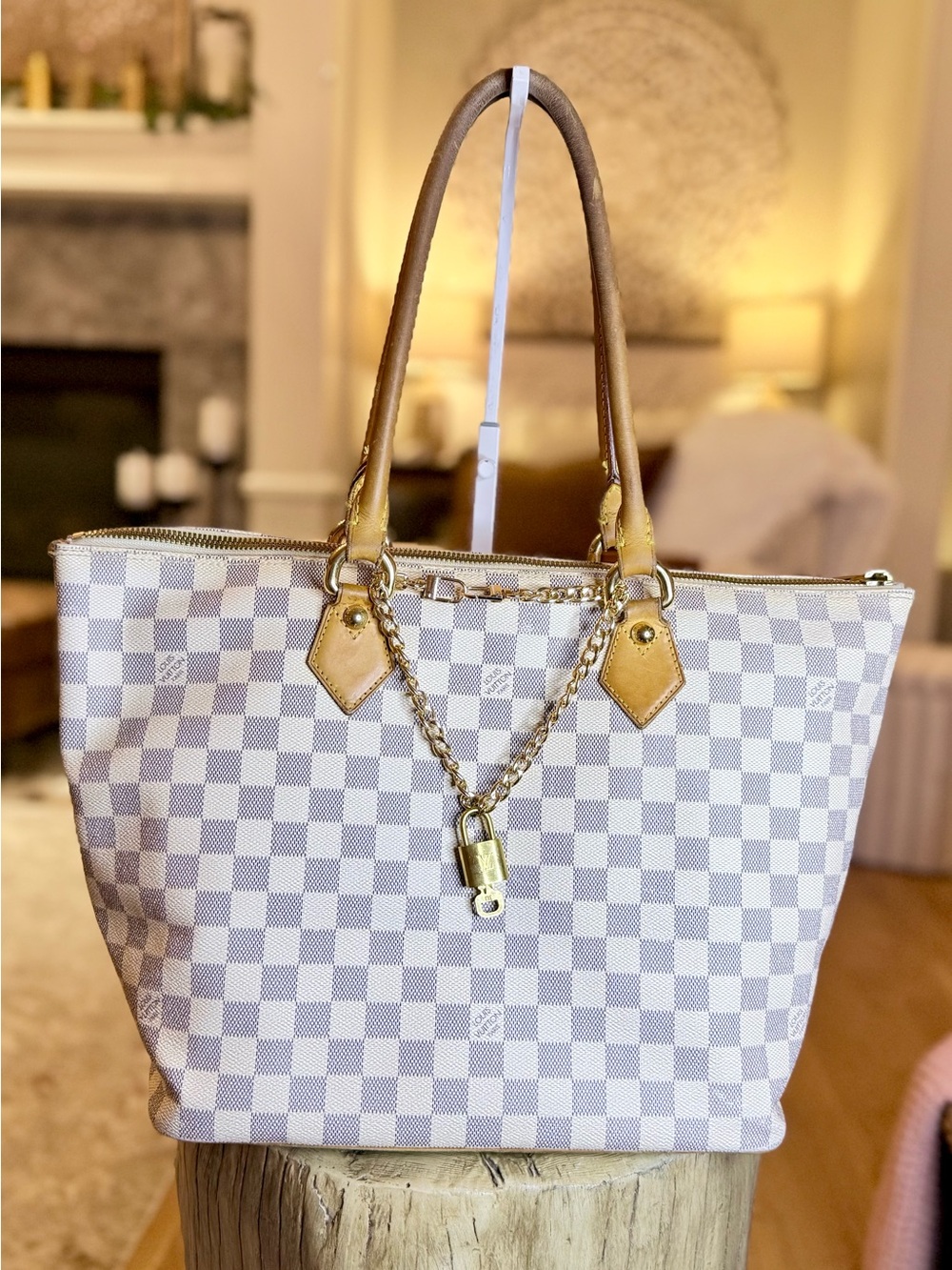 Louis Vuitton Saleya MM with Padlock & Key